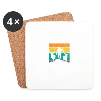 Je Suis Dans Fitness Fitness Cerf Dans Mon Congélateur Drôle - Dessous de verre (lot de 4) - blanc - Devant