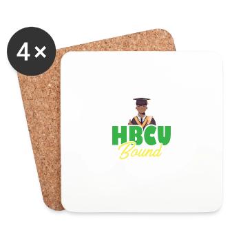 HBCU Bound Student Historically Black College - Coasters (set of 4) - white - Front
