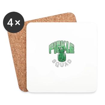 Cornichon Soutien émotionnel Ami de soutien - Dessous de verre (lot de 4) - blanc - Devant