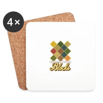 I Still Play With Blocks Funny Quilter Dressmaker - Untersetzer (4er-Set) - Weiß - Vorne