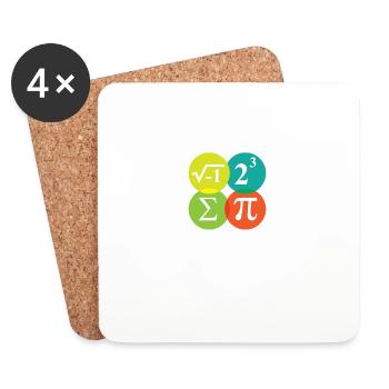 I Ate Some Pie and It Was Delicious Math Pun Pi - Untersetzer (4er-Set) - Weiß - Vorne