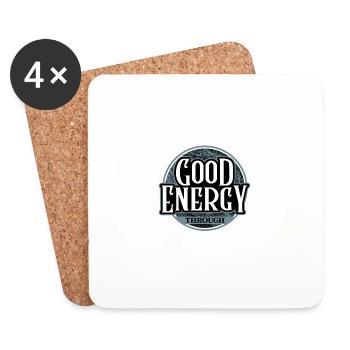 Channeling Good Energy Through Deviled Eggs Style - Coasters (set of 4) - white - Front