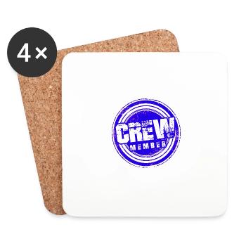 Crew Member - Coasters (set of 4) - white - Front