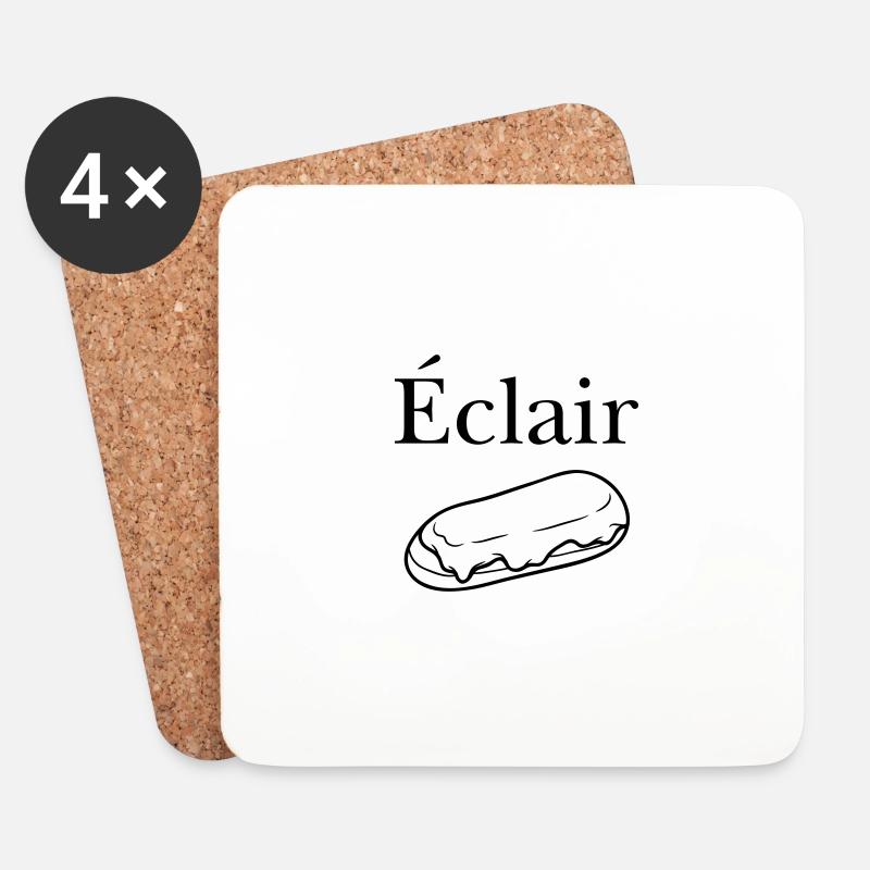 Lightning - Coasters (set of 4) - white