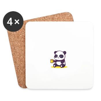 Spontaneously prepared, intelligent, intelligent, intell - Coasters (set of 4) - white - Front