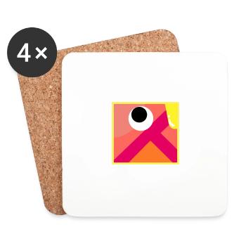 Keep it simple - Coasters (set of 4) - white - Front