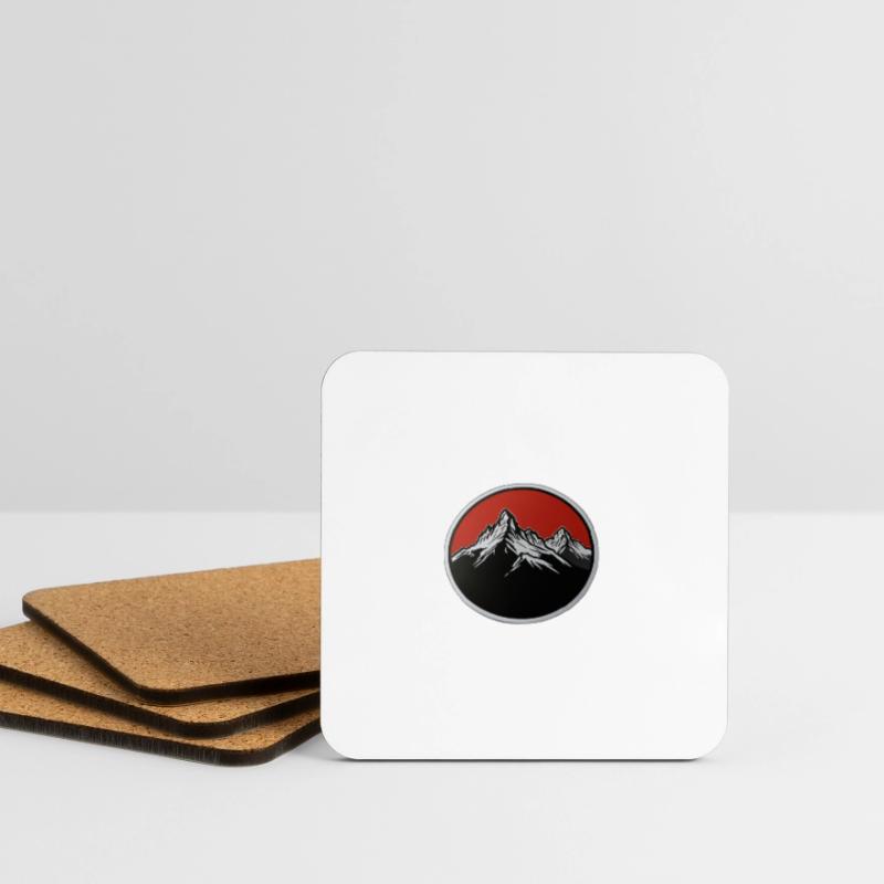 Schweizer Berge Untersetzer (4er-Set)