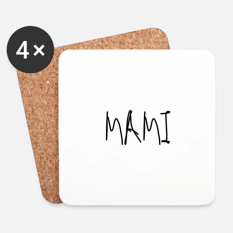 Mama - Untersetzer (4er-Set) - Weiß