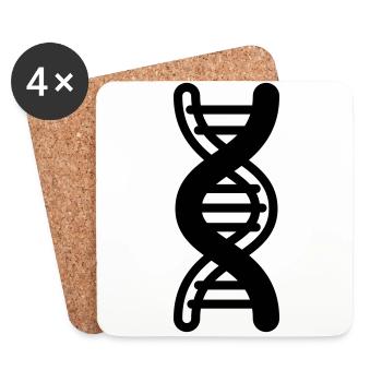 Dna symbol - Untersetzer (4er-Set) - Weiß - Vorne