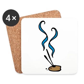 Incense sticks Incense sticks bâtons d'encens - Coasters (set of 4) - white - Front