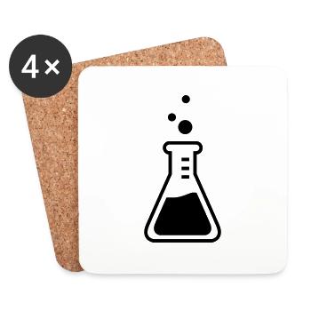 chemist flask profession - Coasters (set of 4) - white - Front
