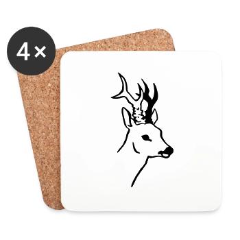 Roe - Coasters (set of 4) - white - Front