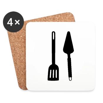 ustensiles de cuisine - Untersetzer (4er-Set) - Weiß - Vorne