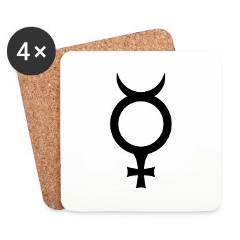 mercury - Coasters (set of 4) - white - Front