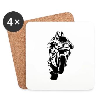 MotoGP - Untersetzer (4er-Set) - Weiß - Vorne