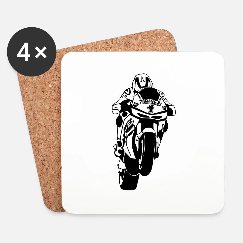 MotoGP - Untersetzer (4er-Set) - Weiß