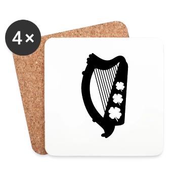 Irland - Untersetzer (4er-Set) - Weiß - Vorne