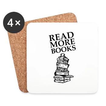 Read More Books - Untersetzer (4er-Set) - Weiß - Vorne