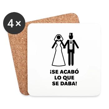 Es geht um das, was gegeben wurde! (Hochzeit / Hochzeit / Bräutigam) - Untersetzer (4er-Set) - Weiß - Vorne