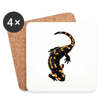 JAUNE SALAMANDRA - Dessous de verre (lot de 4) - blanc - Devant