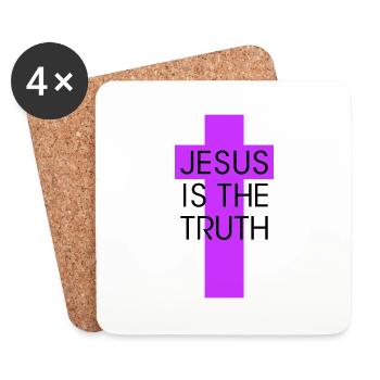 jesus is the truth - Untersetzer (4er-Set) - Weiß - Vorne
