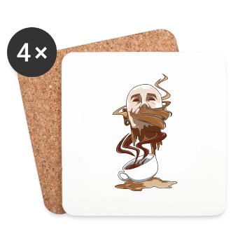 Street art coffee for a street art fans - Coasters (set of 4) - white - Front