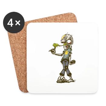 Oupss! - Dessous de verre (lot de 4) - blanc - Devant