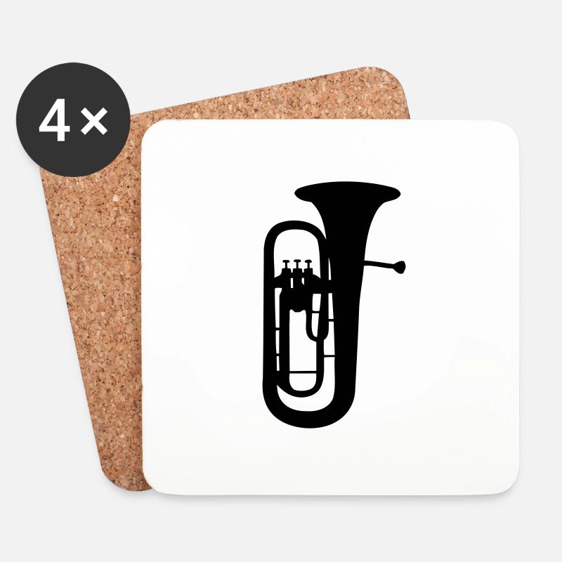 euphonium. - Untersetzer (4er-Set) - Weiß