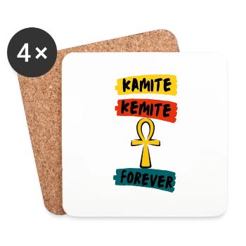 kamite - Dessous de verre (lot de 4) - blanc - Devant