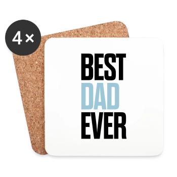Best dad - Coasters (set of 4) - white - Front