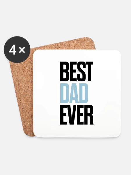 Best dad - Coasters (set of 4) - white