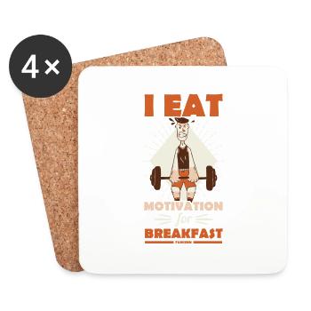 Motivation - Coasters (set of 4) - white - Front
