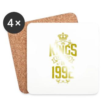kings are born 1992 - Coasters (set of 4) - white - Front