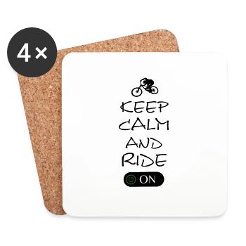 Biken - Untersetzer (4er-Set) - Weiß - Vorne