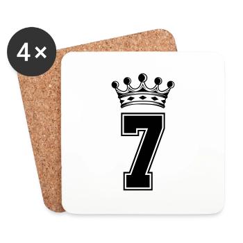 7 krone - Untersetzer (4er-Set) - Weiß - Vorne