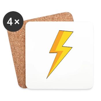 Flash - Limited Edition - Coasters (set of 4) - white - Front