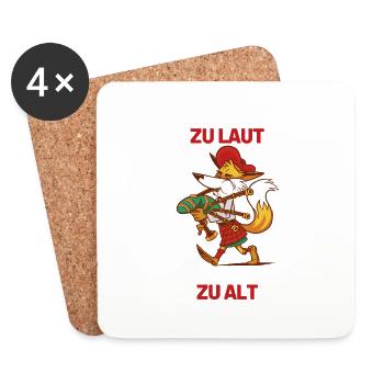Dudelsack Dudelsackspieler Schottland Sackpfeife - Untersetzer (4er-Set) - Weiß - Vorne