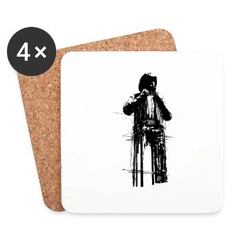 Hellfest Statue - Dessous de verre (lot de 4) - blanc - Devant
