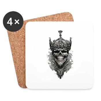 Vikings Nordic Rune Vikings Valhalla Vikings - Coasters (set of 4) - white - Front