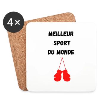 Best sport - Dessous de verre (lot de 4) - blanc - Devant