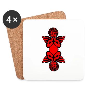 Angel - Coasters (set of 4) - white - Front