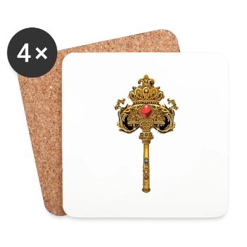 The scepter - Coasters (set of 4) - white - Front
