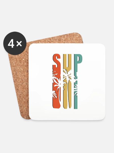 SUP - Untersetzer (4er-Set) - Weiß