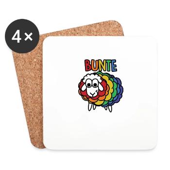 Lustiger Spruch Witzig Humor Geschenkidee - Untersetzer (4er-Set) - Weiß - Vorne