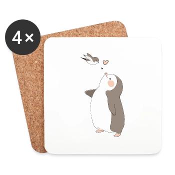 Love to fly - Coasters (set of 4) - white - Front