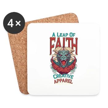 Leap of Faith - Dessous de verre (lot de 4) - blanc - Devant