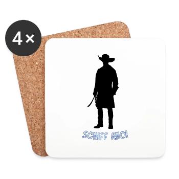 Pirate ship ahoy - Coasters (set of 4) - white - Front