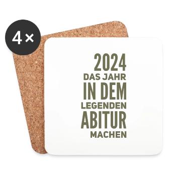 ABI Abitur - Coasters (set of 4) - white - Front