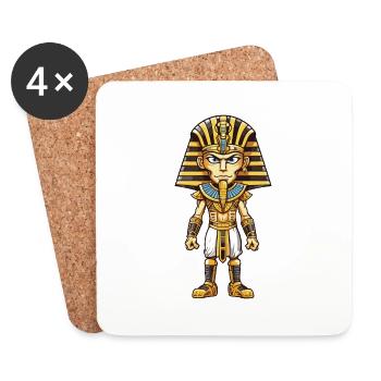 Pharaoh Comic - Coasters (set of 4) - white - Front
