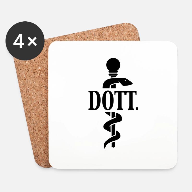 DR. - Untersetzer (4er-Set) - Weiß